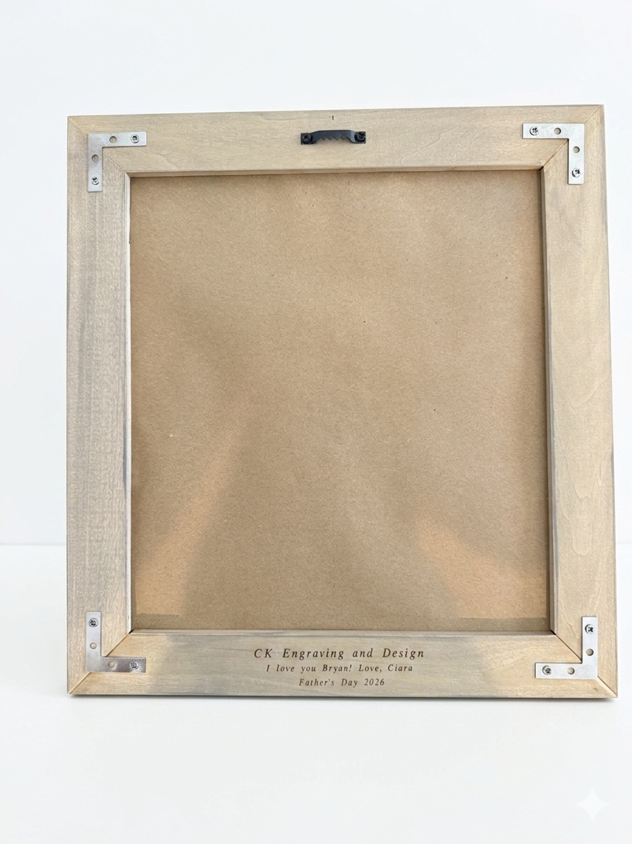 Custom Photo Engraved Wood Art – Personalized Keepsake