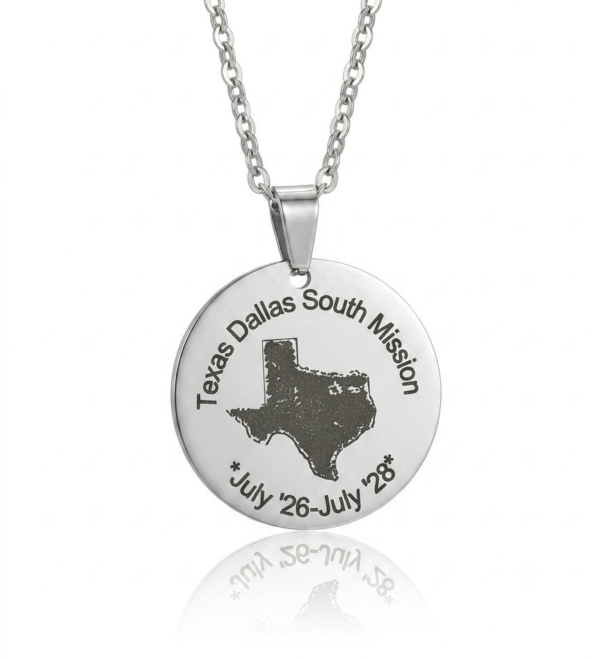 Missionary Mom/Dad Pendant – Personalized Sterling Silver Photo Keepsake