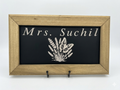 Personalized Engraving with Handmade Frame 12"x8"